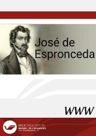 José de Espronceda / María Pilar Espín Templado | Biblioteca Virtual Miguel de Cervantes