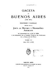 Gaceta de Buenos Aires (1810-1821).Tomo 3: Años 1811 a 1813 / dirigida por la Junta de Historia y Numismática Americana | Biblioteca Virtual Miguel de Cervantes
