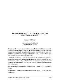 Tiempo, espacio y circulación en la era de la globalización / Susan Petrilli | Biblioteca Virtual Miguel de Cervantes