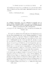 El señorío temporal de los obispos de España en la Edad Media. Informe dado a la Real Academia de la Historia, con motivo ... / Manuel Pérez Villamil | Biblioteca Virtual Miguel de Cervantes
