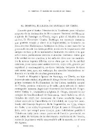 El Hospital e Iglesia de Santiago en Úbeda / José Ramón Mélida | Biblioteca Virtual Miguel de Cervantes
