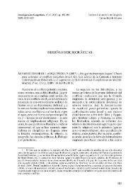 Investigaciones geográficas, nº 43. Reseñas Bibliográficas | Biblioteca Virtual Miguel de Cervantes