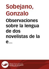 Observaciones sobre la lengua de dos novelistas de la emigración: Max Aub y Fco. Ayala / Gonzalo Sobejano | Biblioteca Virtual Miguel de Cervantes