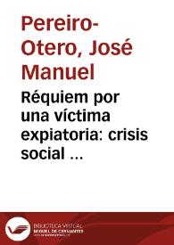 Réquiem por una víctima expiatoria: crisis social y persecución colecitva en "Raquel" de Vicente García de la Huerta / José Manuel Pereiro-Otero | Biblioteca Virtual Miguel de Cervantes