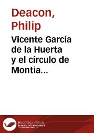 Vicente García de la Huerta y el círculo de Montiano: La amistad entre Huerta y Margarita Hickey / Philip Deacon | Biblioteca Virtual Miguel de Cervantes