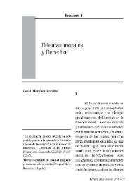 Dilemas morales y Derecho / David Martínez Zorrilla | Biblioteca Virtual Miguel de Cervantes