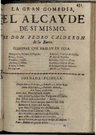 El alcayde de si mismo | Biblioteca Virtual Miguel de Cervantes