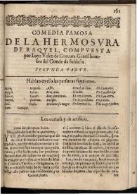 La hermosura de Raquel. Segunda parte | Biblioteca Virtual Miguel de Cervantes