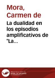 La dualidad en los episodios amplificativos de "La Florida del Inca" / Carmen de Mora | Biblioteca Virtual Miguel de Cervantes