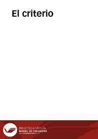 El criterio / Jaime L. Balmes | Biblioteca Virtual Miguel de Cervantes