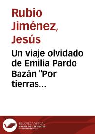 Un viaje olvidado de Emilia Pardo Bazán "Por tierras de Levante" / Jesús Rubio Jiménez | Biblioteca Virtual Miguel de Cervantes