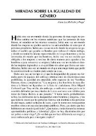 Miradas sobre la igualdad de género / Alma Luz Beltrán y Puga | Biblioteca Virtual Miguel de Cervantes