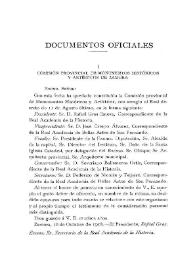 Comisión Provincial de Monumentos Históricos y Artísticos de Zamora [Acta de constitución, 16 de octubre de 1918] / Rafael Gras | Biblioteca Virtual Miguel de Cervantes
