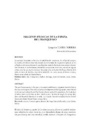 Imágenes fílmicas de la España del franquismo / Gregorio Torres-Nebrera | Biblioteca Virtual Miguel de Cervantes
