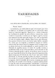 Los sepulcros reales del Monasterio de Poblet / Juan Codina | Biblioteca Virtual Miguel de Cervantes