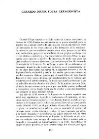 Gerardo Diego, poeta creacionista / Arturo del Villar | Biblioteca Virtual Miguel de Cervantes