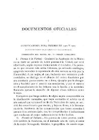 Convocatoria para premios de 1920 y 1922 / Juan Pérez de Guzmán y Gallo | Biblioteca Virtual Miguel de Cervantes