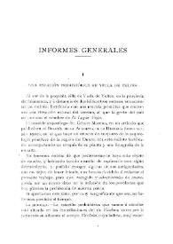 Una estación prehistórica en Yecla de Yeltes / José Luis Martín Jiménez | Biblioteca Virtual Miguel de Cervantes