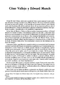 César Vallejo y Edward Munch / Mercedes Juliá | Biblioteca Virtual Miguel de Cervantes