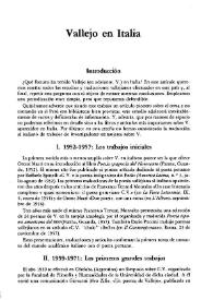 Vallejo en Italia / David Sobrevilla | Biblioteca Virtual Miguel de Cervantes
