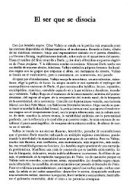 El ser que se disocia / Saúl Yurkievich | Biblioteca Virtual Miguel de Cervantes