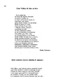 César Vallejo de hito en hito / Eladio Cabañero | Biblioteca Virtual Miguel de Cervantes