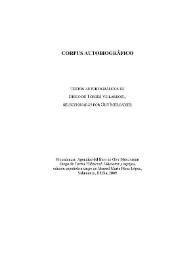 Corpus autobiográfico / textos autobiográficos de Torres Villarroel, seleccionados por Guy  Mercadier | Biblioteca Virtual Miguel de Cervantes