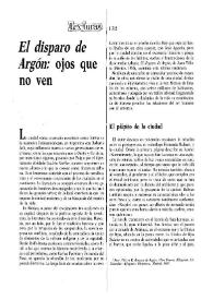 "El disparo de Argón": ojos que no ven / Consuelo Triviño | Biblioteca Virtual Miguel de Cervantes