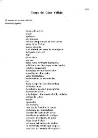 Tango del César Vallejo / José Alberto Santiago | Biblioteca Virtual Miguel de Cervantes