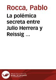 La polémica secreta entre Julio Herrera y Reissig y Horacio Quiroga (II): El poder poético en el 900: dos rivales y una estética / Pablo Rocca | Biblioteca Virtual Miguel de Cervantes