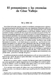 El pensamiento y las creencias de Vallejo / Paul Teodorescu | Biblioteca Virtual Miguel de Cervantes