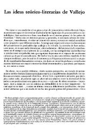 La idea teórico-literarias de Vallejo / Pedro Aullón de Haro | Biblioteca Virtual Miguel de Cervantes