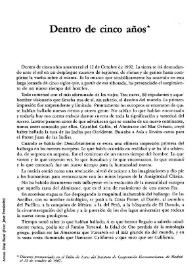Dentro de cinco años / Arturo Uslar Pietri | Biblioteca Virtual Miguel de Cervantes