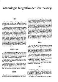 Cronología biográfica de César Vallejo / Francisco Martínez García | Biblioteca Virtual Miguel de Cervantes