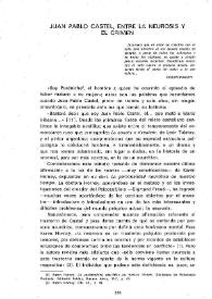 Juan Pablo Castel, entre la neurosis y el crimen / Myriam Bustos Arratia y Raúl J. Torres Martínez | Biblioteca Virtual Miguel de Cervantes