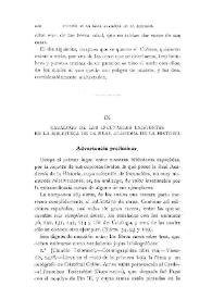 Catálogo de los incunables existentes en la Biblioteca de la Real Academia de la Historia / Francisco García Romero | Biblioteca Virtual Miguel de Cervantes
