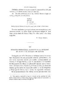 Estación prehistórica existente en la divisoria de Álava y el Condado de Treviño / José Ramón Mélida | Biblioteca Virtual Miguel de Cervantes