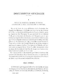 Título de Cronista general de Indias a favor de la Real Academia de la Historia / Phelipe de Altolaguirre | Biblioteca Virtual Miguel de Cervantes