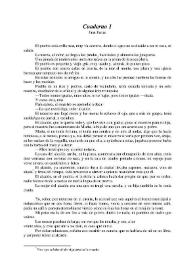 Cuaderno 1 [Fragmento, primer capítulo] / Juan Farias | Biblioteca Virtual Miguel de Cervantes