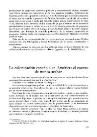 La colonización española en América : El cuento de nunca acabar / Rafael Cañete Fuillerart | Biblioteca Virtual Miguel de Cervantes