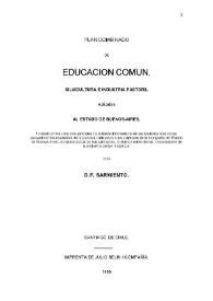 Plan combinado de educación común, silvicultura e industria pastoril aplicable al estado de Buenos Aires / por D. F. Sarmiento | Biblioteca Virtual Miguel de Cervantes