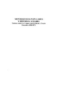 Movimientos populares y reforma agraria : tensiones sociales en el campo extremeño durante el Sexenio Democrático (1868-1873) / Fernando Sánchez Marroyo | Biblioteca Virtual Miguel de Cervantes