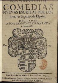 Parte treinta y siete de Comedias nueuas escritas por los mejores ingenios de España ... | Biblioteca Virtual Miguel de Cervantes