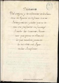Discurso del origen y excelencias de la Grandeza de España en defensa de sus prerrogativas, y sobre que no deben ser preferidos en funciones reales los Barones romanos que gozan de ellas, de los que tambien gozan de la del solio del Papa en las pontificias | Biblioteca Virtual Miguel de Cervantes