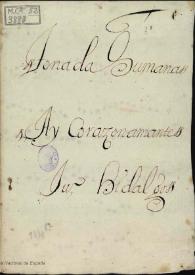 Ay corazon amante : tonada humana / Ju. Hidalgo | Biblioteca Virtual Miguel de Cervantes