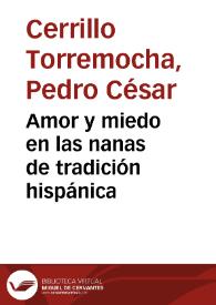 Amor y miedo en las nanas de tradición hispánica / Pedro C. Cerrillo | Biblioteca Virtual Miguel de Cervantes