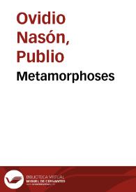 Metamorphoses / cum commentario Raphaelis Regii | Biblioteca Virtual Miguel de Cervantes