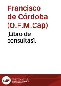 [Libro de consultas]. | Biblioteca Virtual Miguel de Cervantes