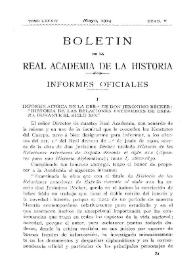 Informe acerca de la obra de don Jerónimo Bécker: "Historia de las relaciones exteriores de España durante el siglo XIX" / Ricardo Beltrán Rózpide | Biblioteca Virtual Miguel de Cervantes