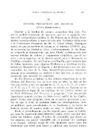 Códices visigóticos del Escorial. Nota importante / Fr. Guillermo Antolín, O.S.A. | Biblioteca Virtual Miguel de Cervantes
